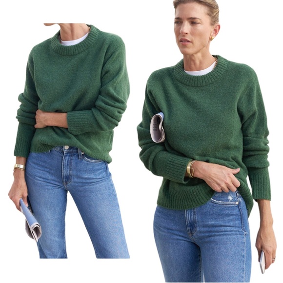 AYR Sweaters - AYR | The Kickback Crew Oversized Sweater in Spirulina Green - Size Medium